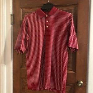 Walter Hagen Striped Golf Polo Shirt